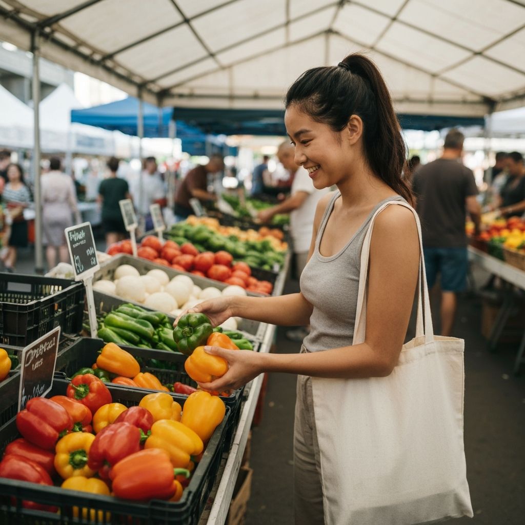 Bewusste Auswahl frischer Lebensmittel