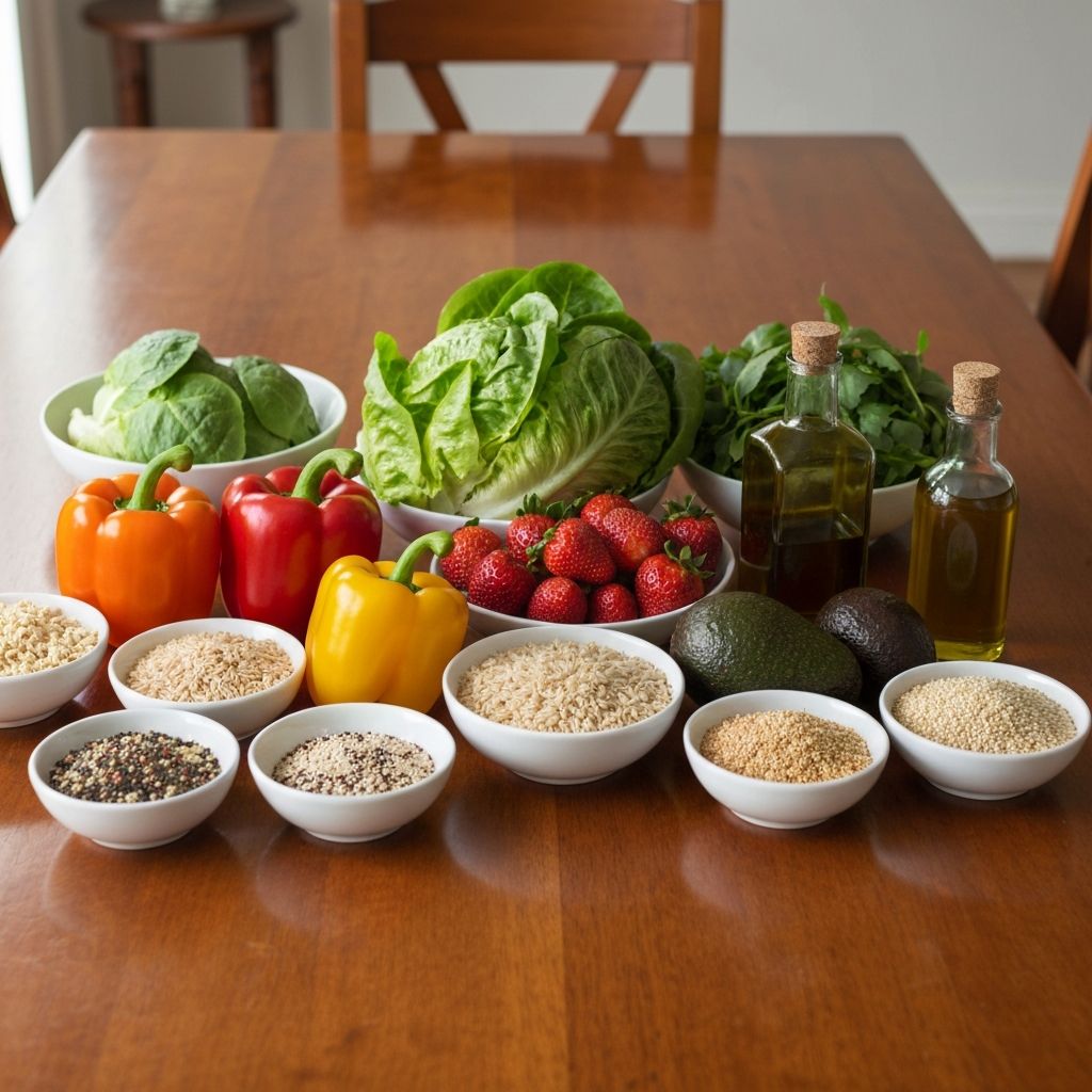 Gesunde Lebensmittel Auswahl